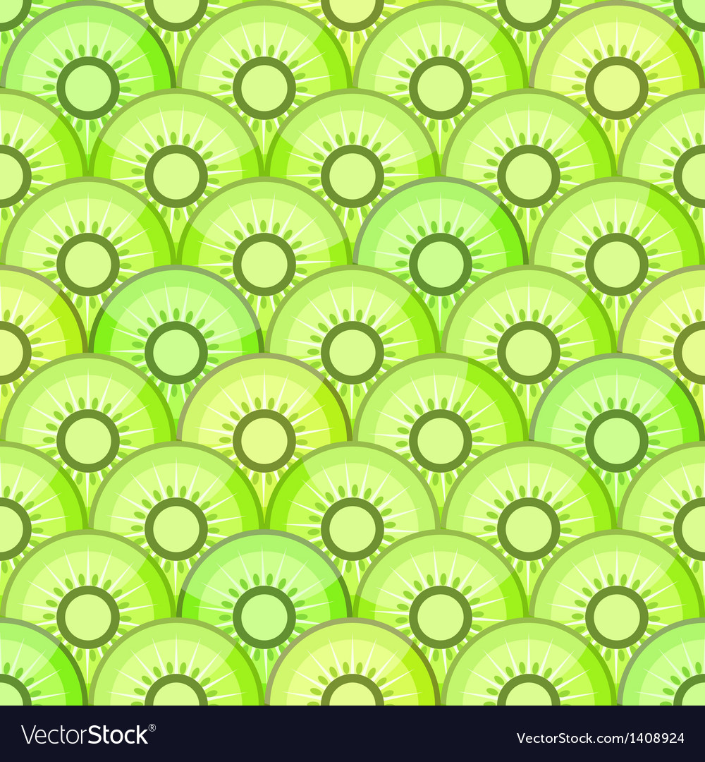 Seamless pattern with kiwi