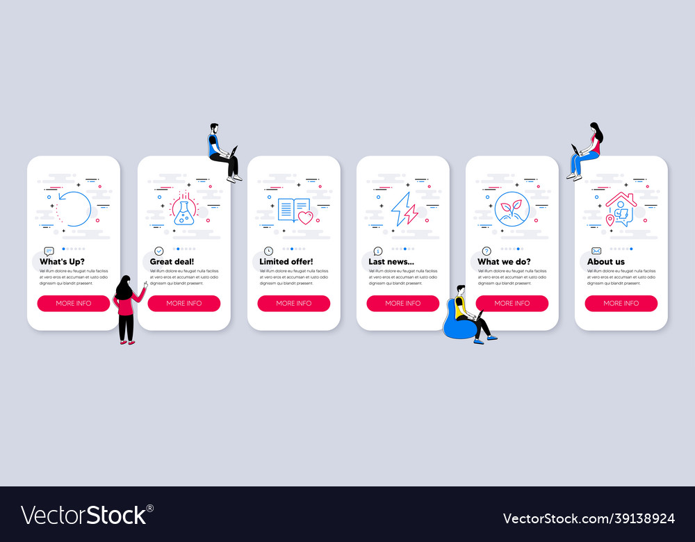 Set of education icons related to startup