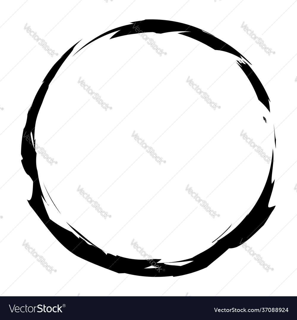 Sketchy scribble grungy circle textured design vector image Sketchy scribble grungy circle textured design