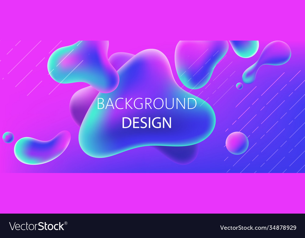 Abstract background design water alike blobs vector image Abstract background design water alike blobs