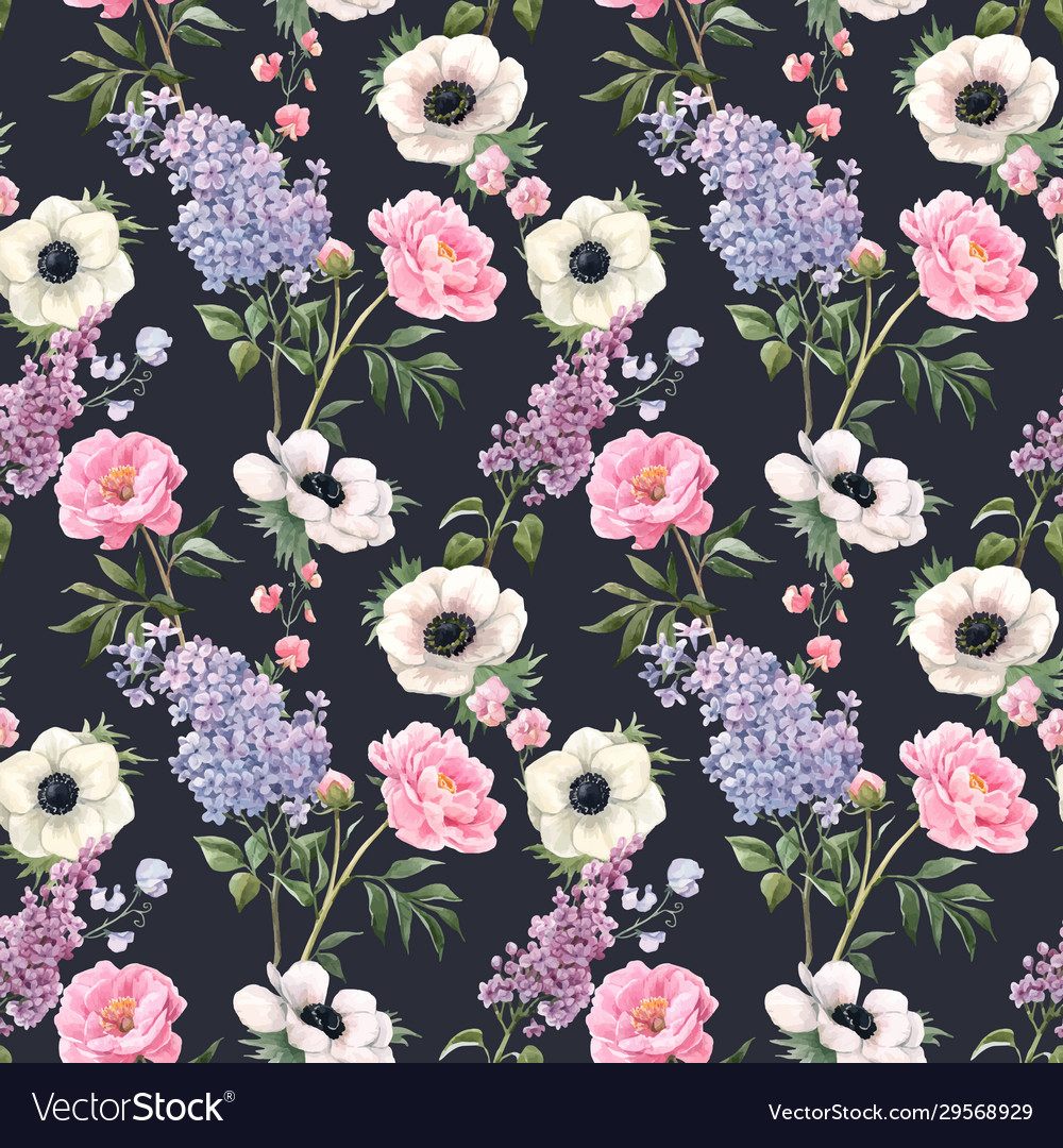 Beautiful seamless floral pattern Royalty Free Vector Image