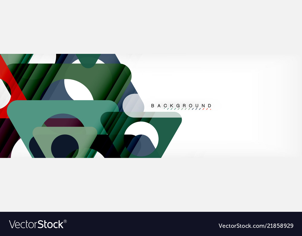 Circle and triangle abstract background Vector Image Circle and triangle abstract background