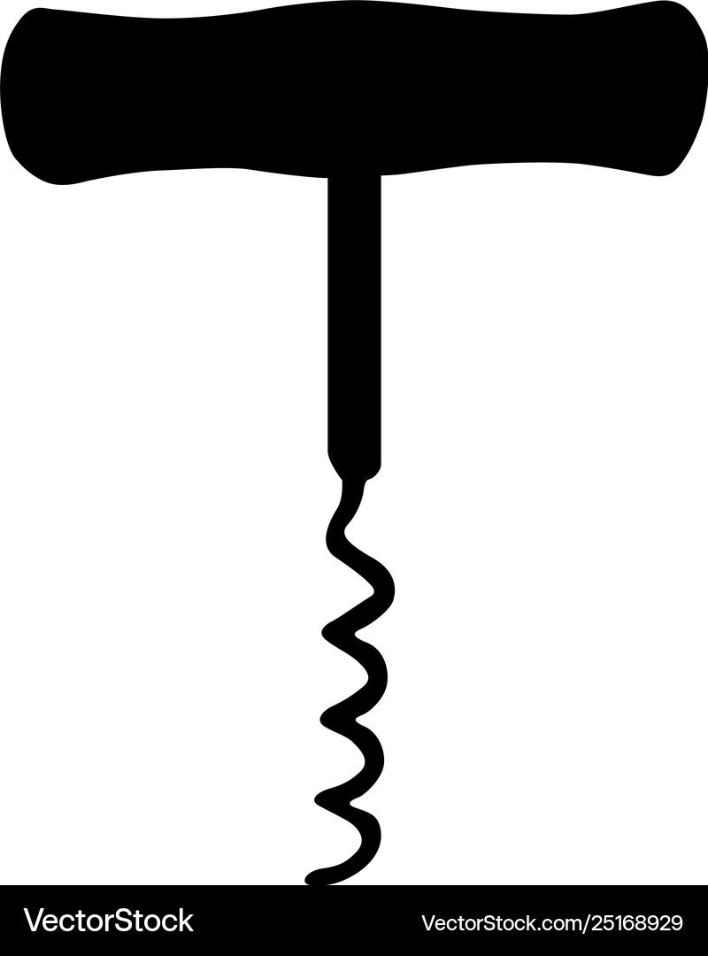 Corkscrew eps Royalty Free Vector Image - VectorStock