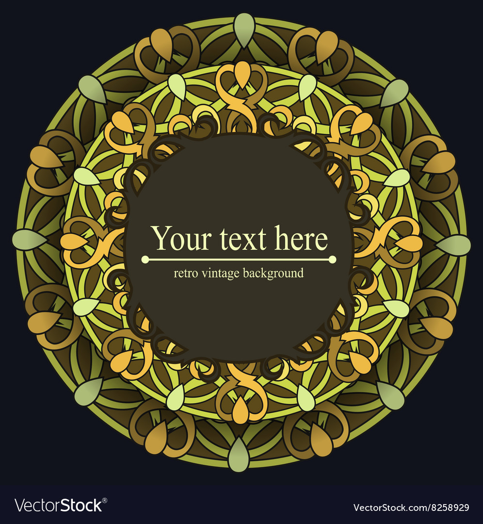 Decorative design element with a circular