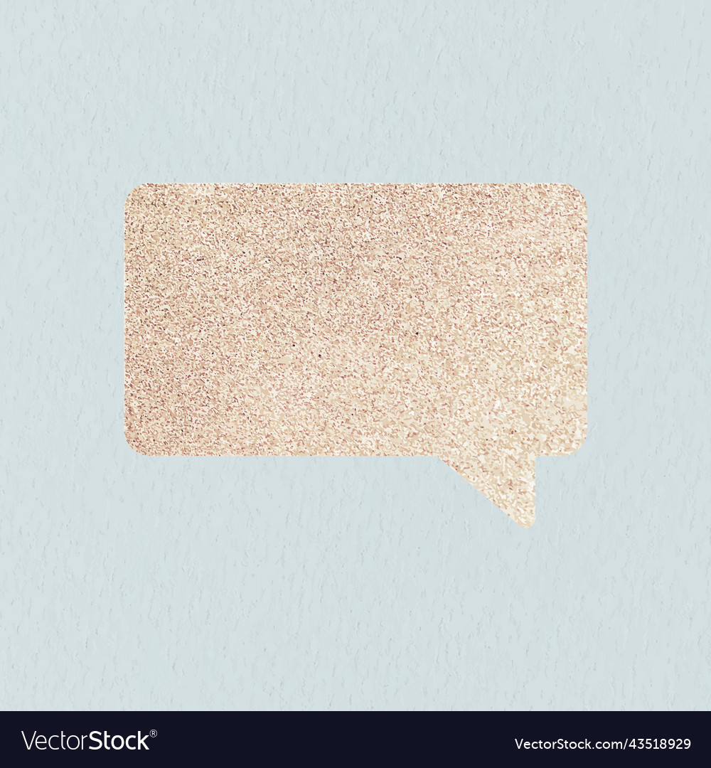 Glitter speech bubble Royalty Free Vector Image