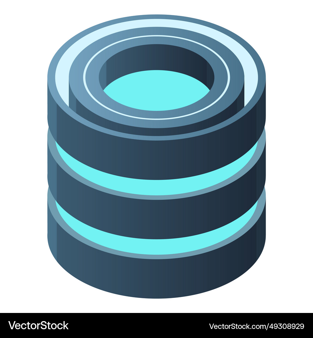 Isometric cloud database computing and file – Royalty-Free Vector ...