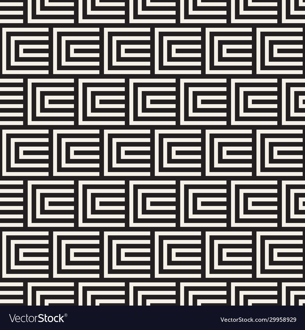 Modern Line Mosaic Pattern