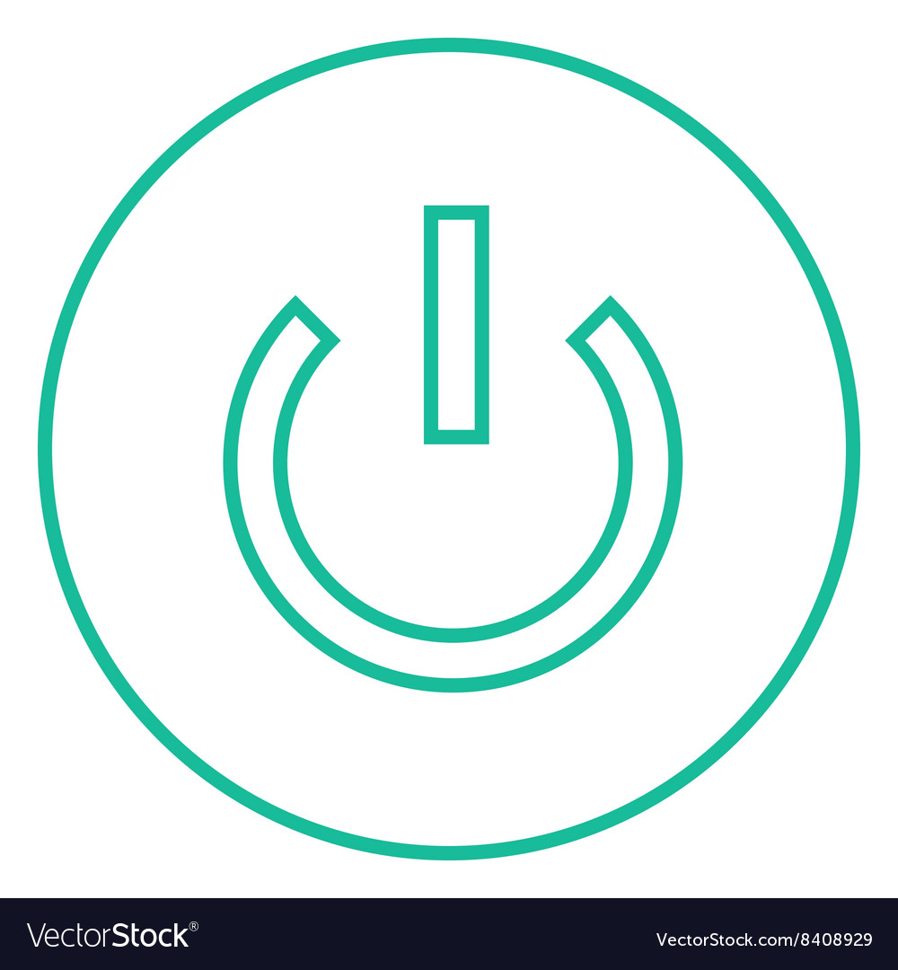 Power button line icon