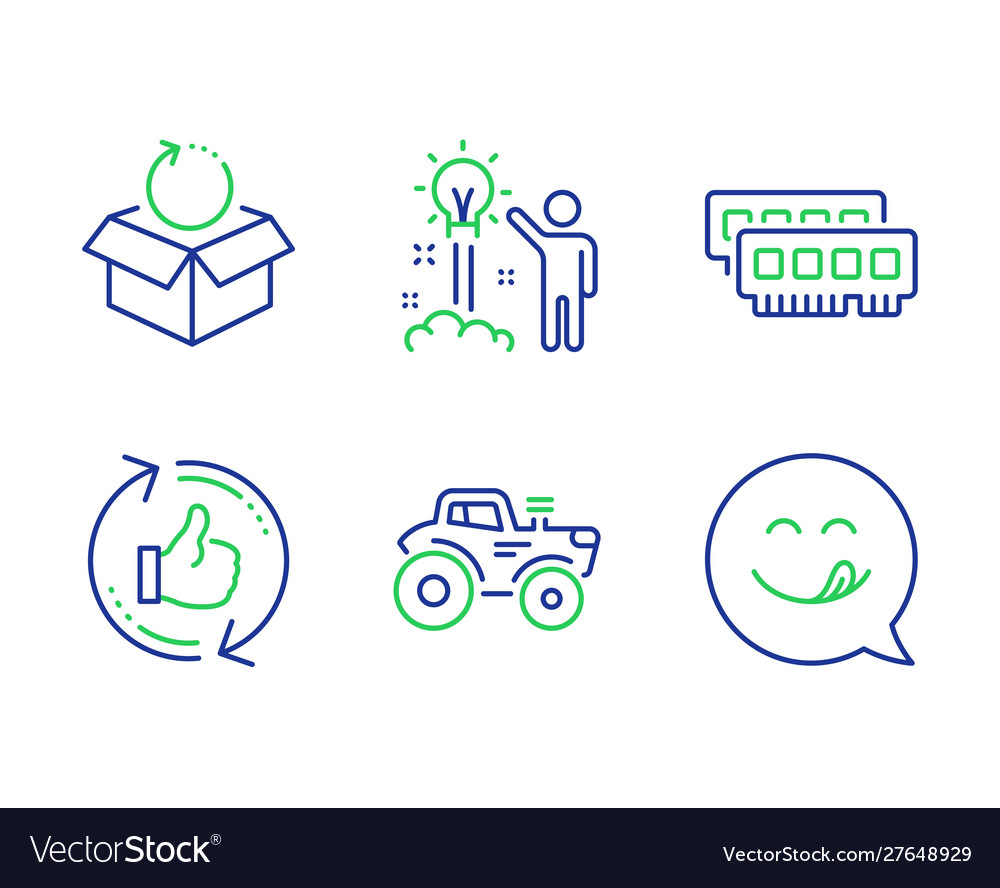 Return package refresh like and creative idea vector image Return package refresh like and creative idea