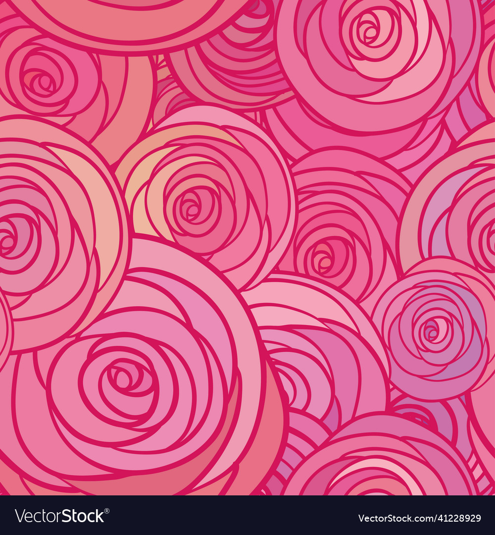 Seamless pattern with flowers roses floral