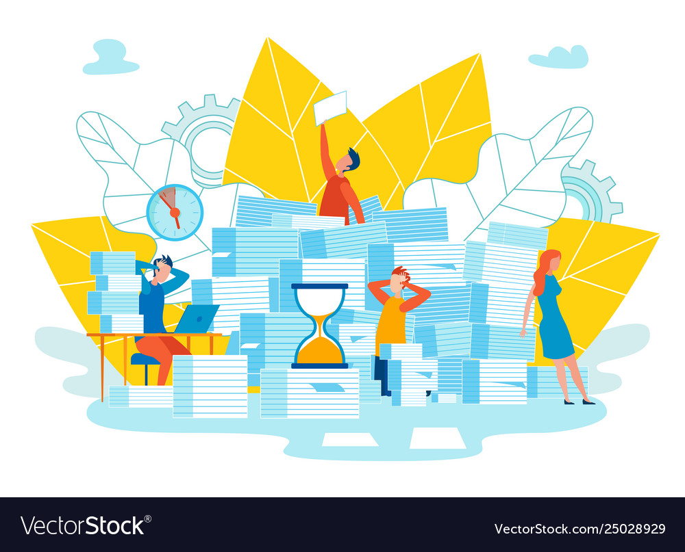 Setting function for reminders cartoon Royalty Free Vector