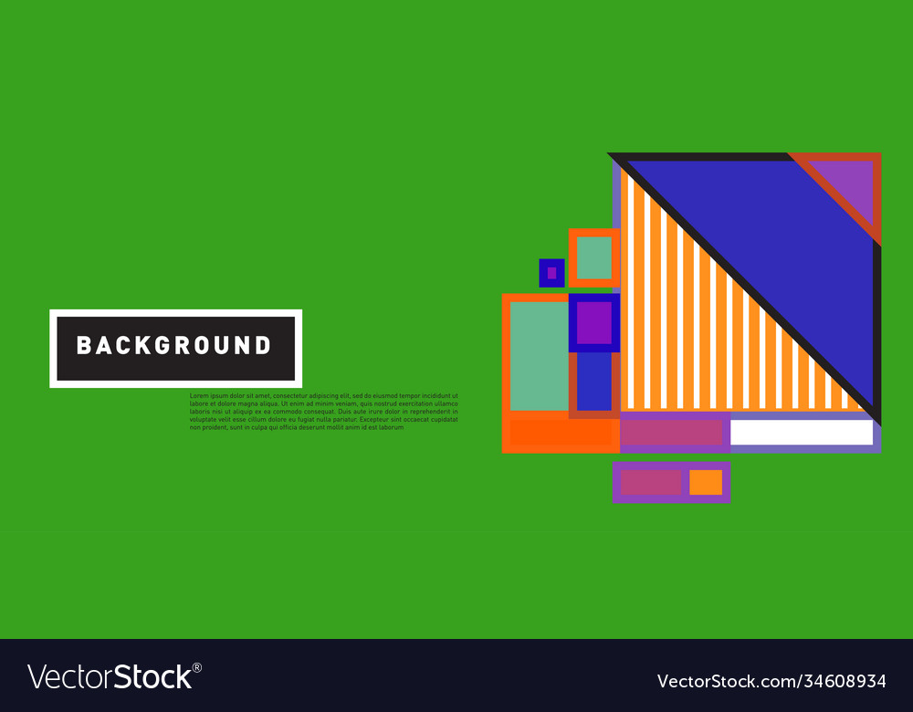 Abstract colorful rectangle background for banner vector image Abstract colorful rectangle background for banner