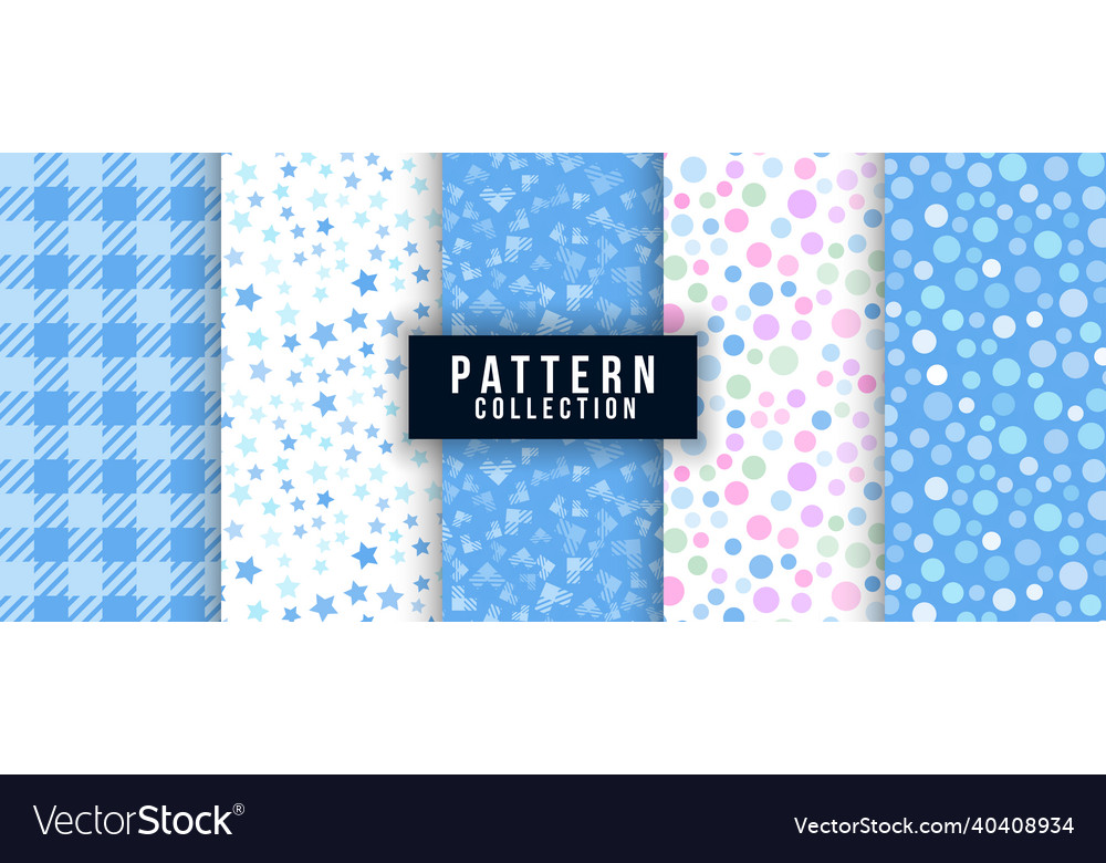 Abstract stars and dot seamless pattern