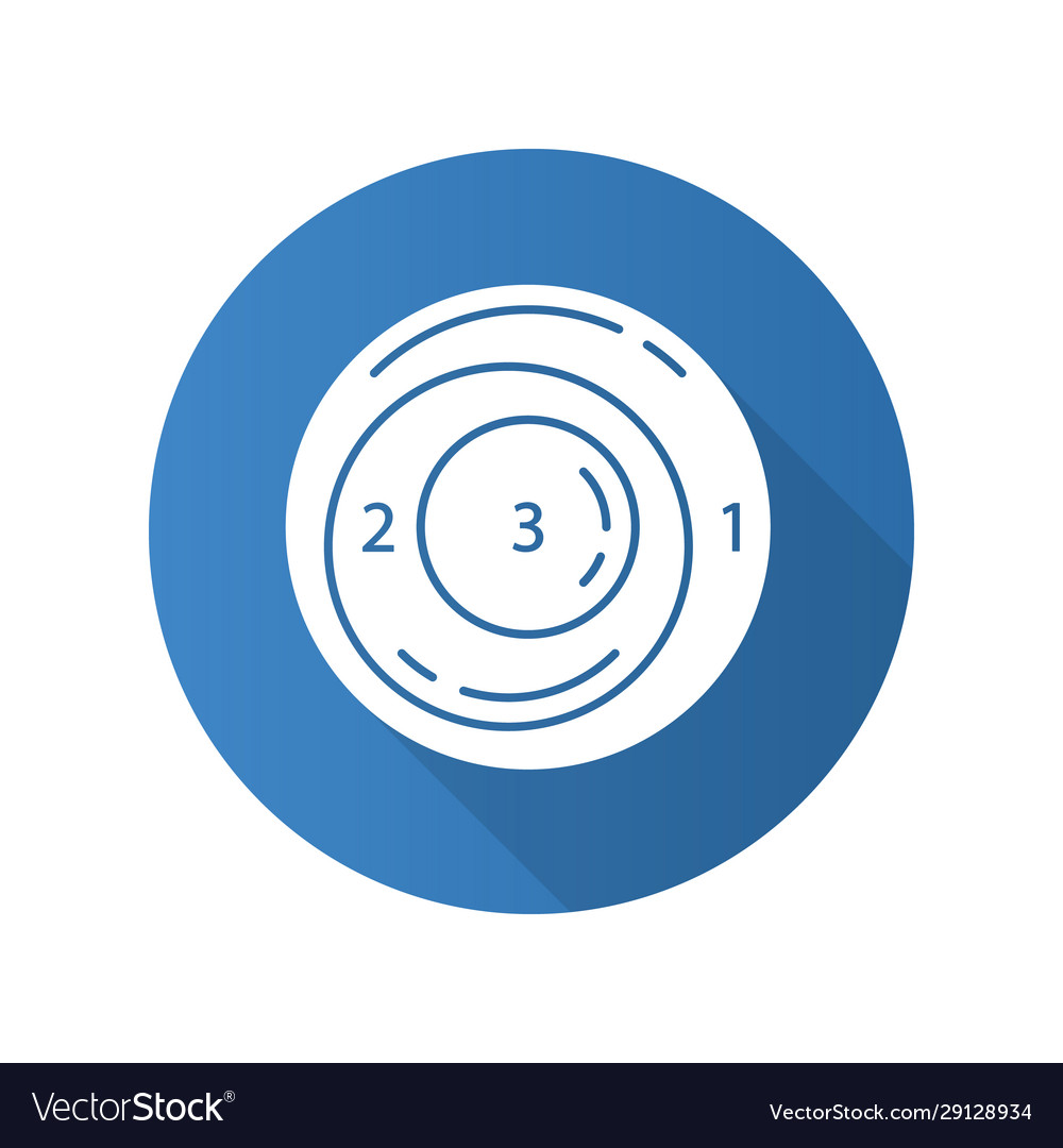Existential graph flat design long shadow glyph vector image Existential graph flat design long shadow glyph