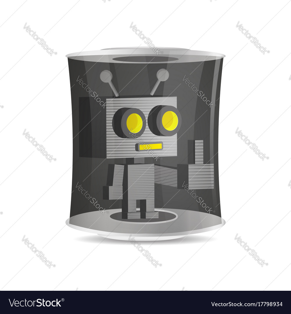 Robot in a flask