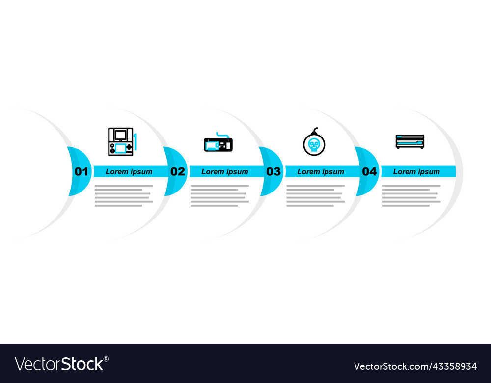 Set line video game console bomb ready to explode vector image Set line video game console bomb ready to explode
