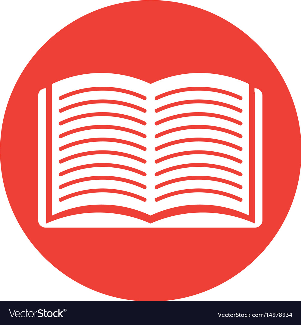 Text book isolated icon Royalty Free Vector Image