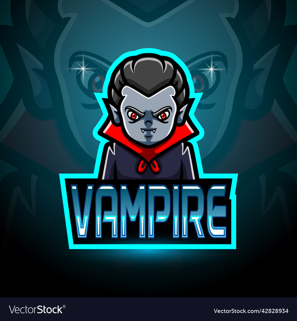 Vampire esport logo mascot design