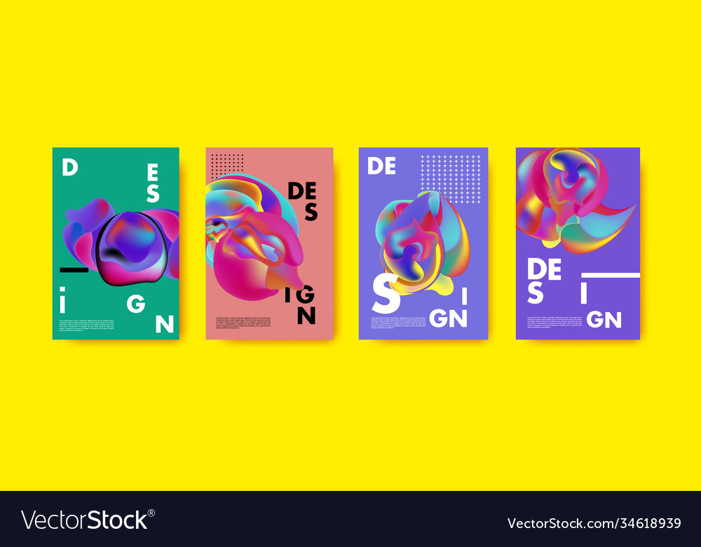Abstract colorful liquid and fluid pattern Vector Image Abstract colorful liquid and fluid pattern