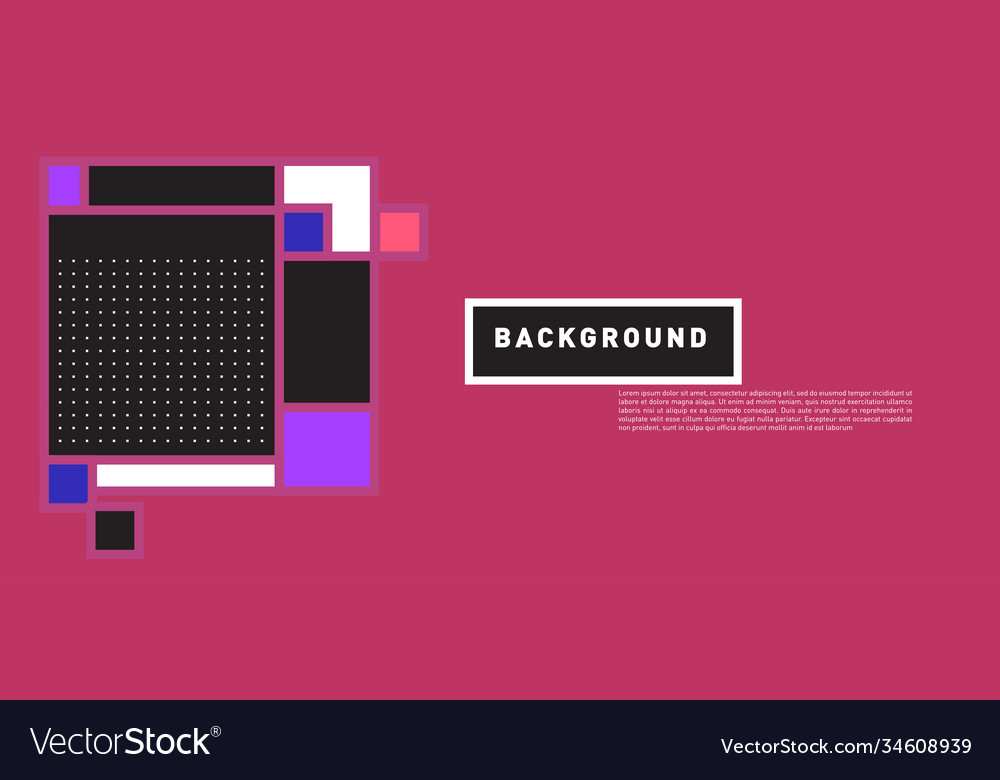 Abstract colorful rectangle background for banner Vector Image Abstract colorful rectangle background for banner