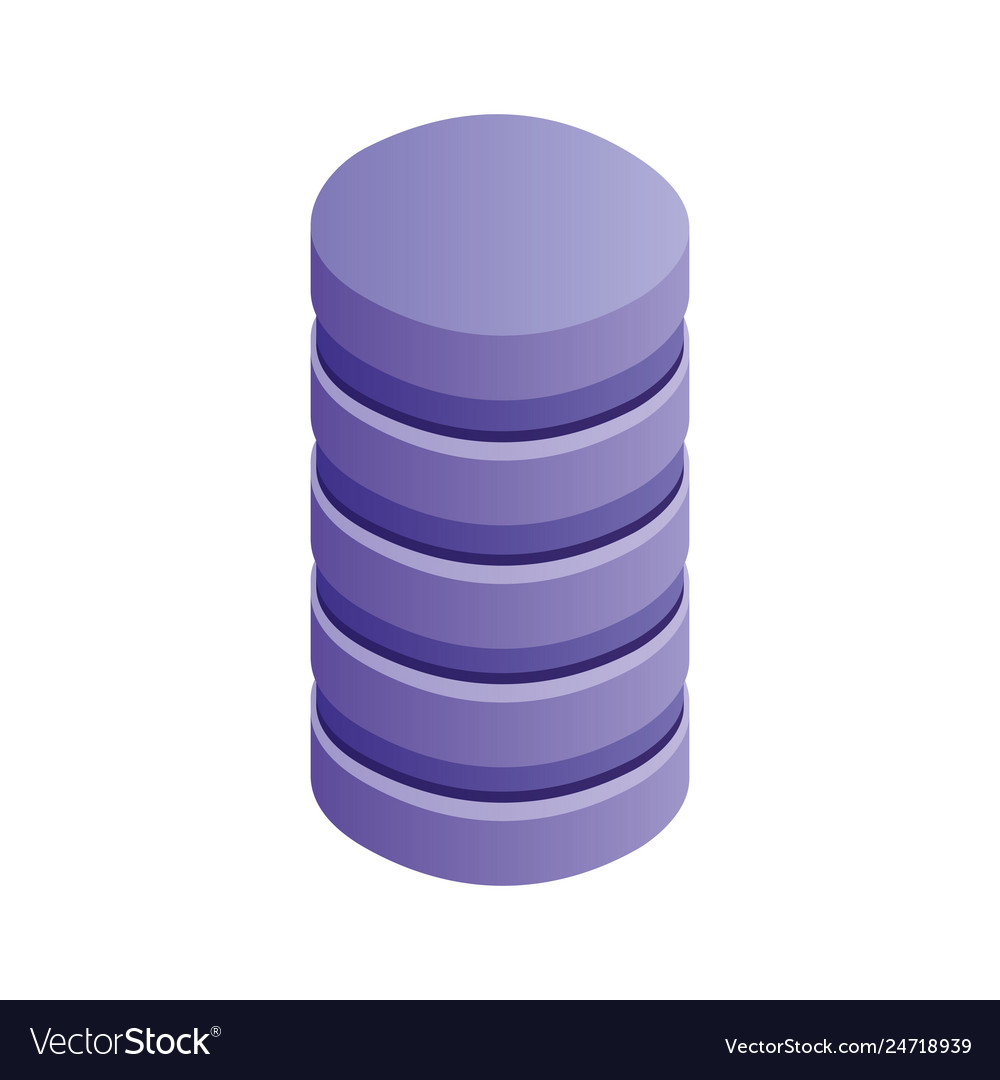 Database center server storage technology Vector Image Database center server storage technology