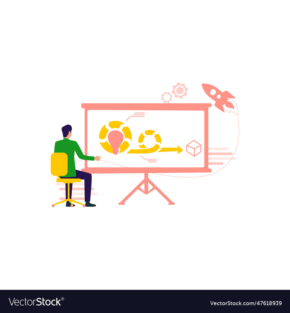 Guy is working on an agile presentation
