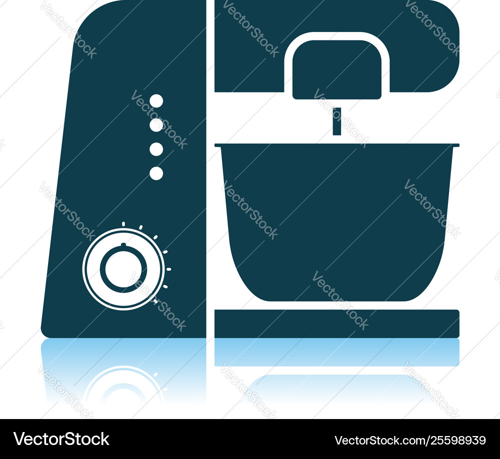 Kitchen food processor icon Royalty Free Vector Image