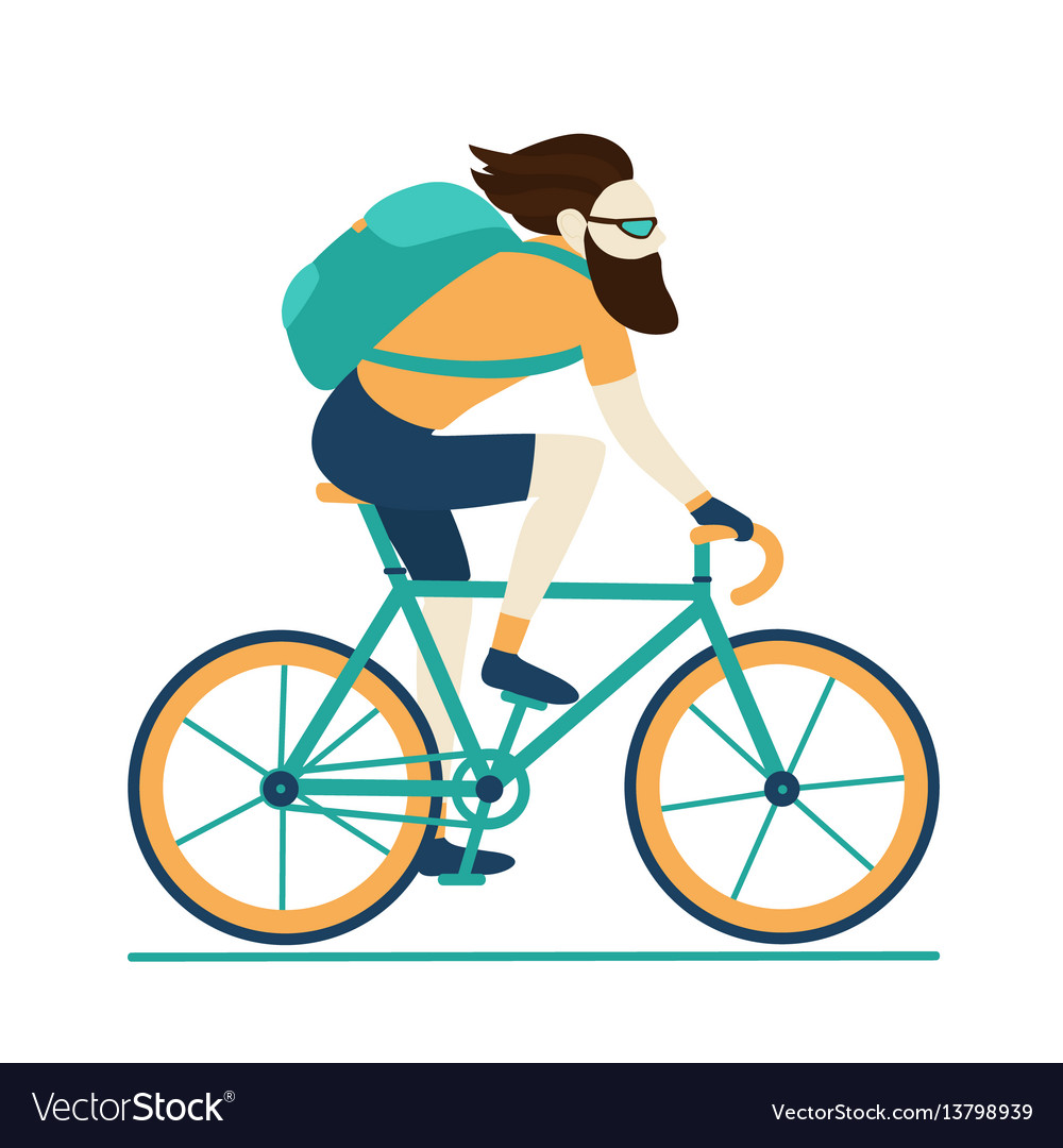 Male Bike Courier - Urbane Lieferung