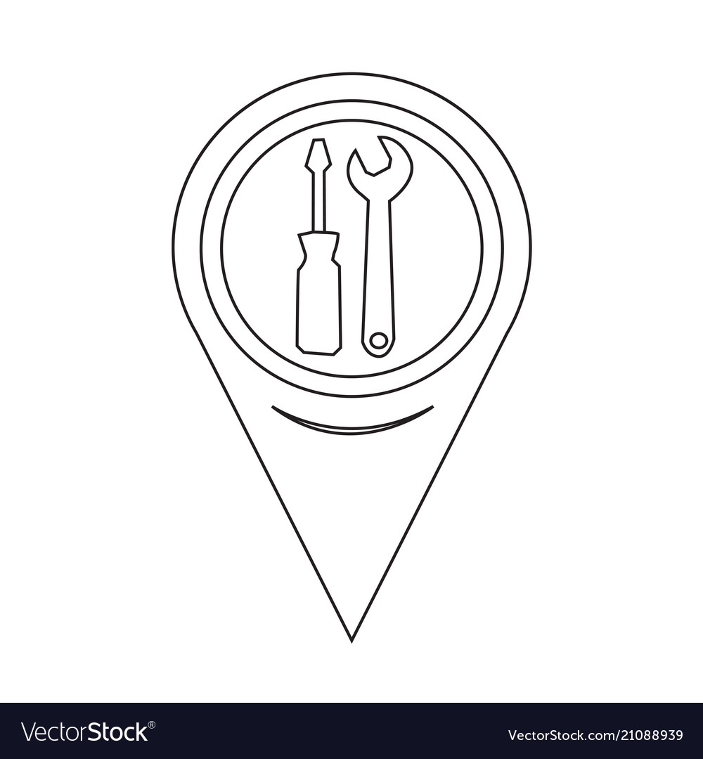 Map pointer tool icon