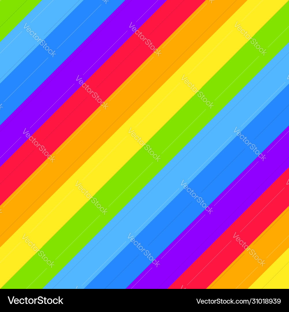 Rainbow pattern striped seamless background Vector Image