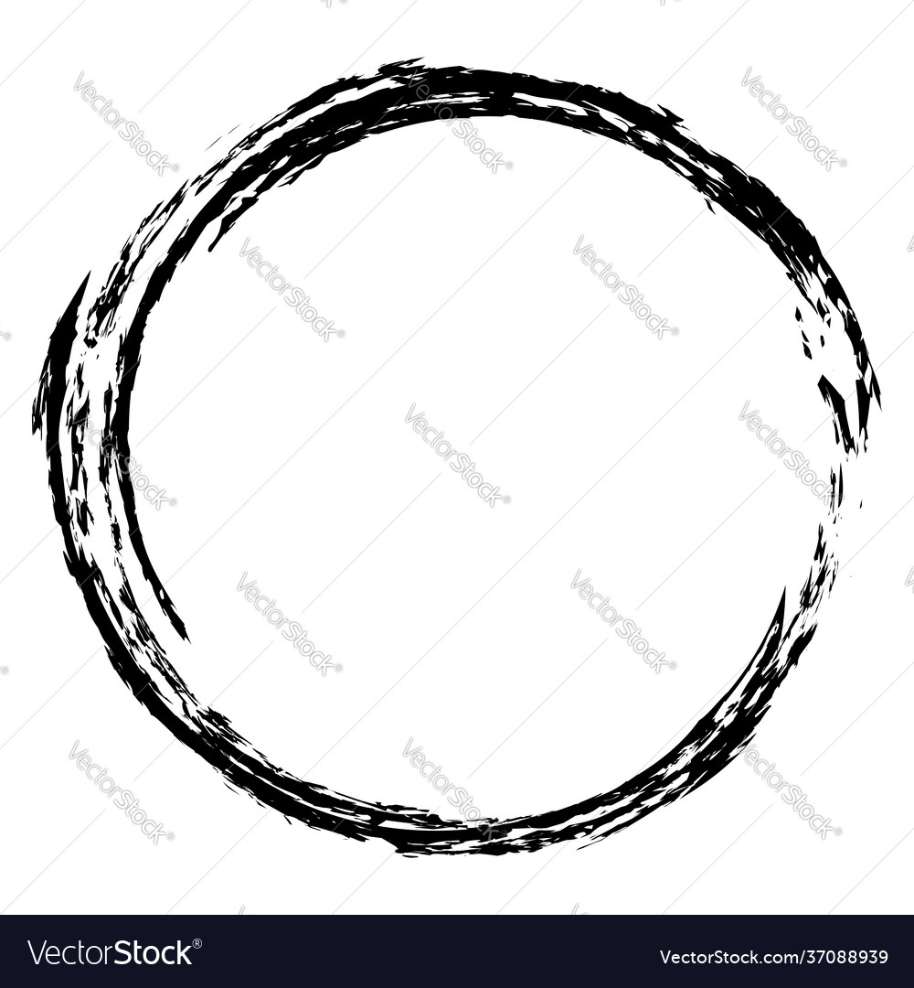 Sketchy scribble grungy circle textured design vector image Sketchy scribble grungy circle textured design