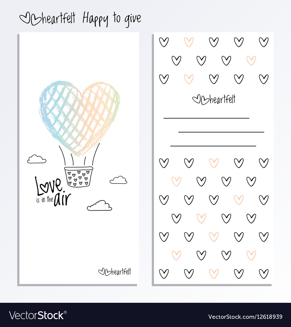 Valentine's Day Card - Back & Front