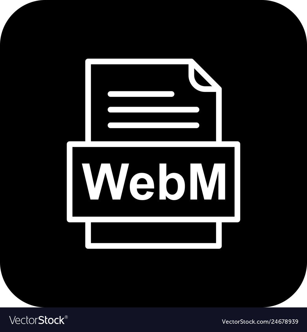 Webm file document icon