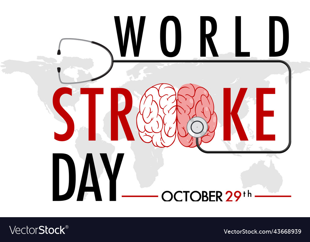 World stroke day banner design