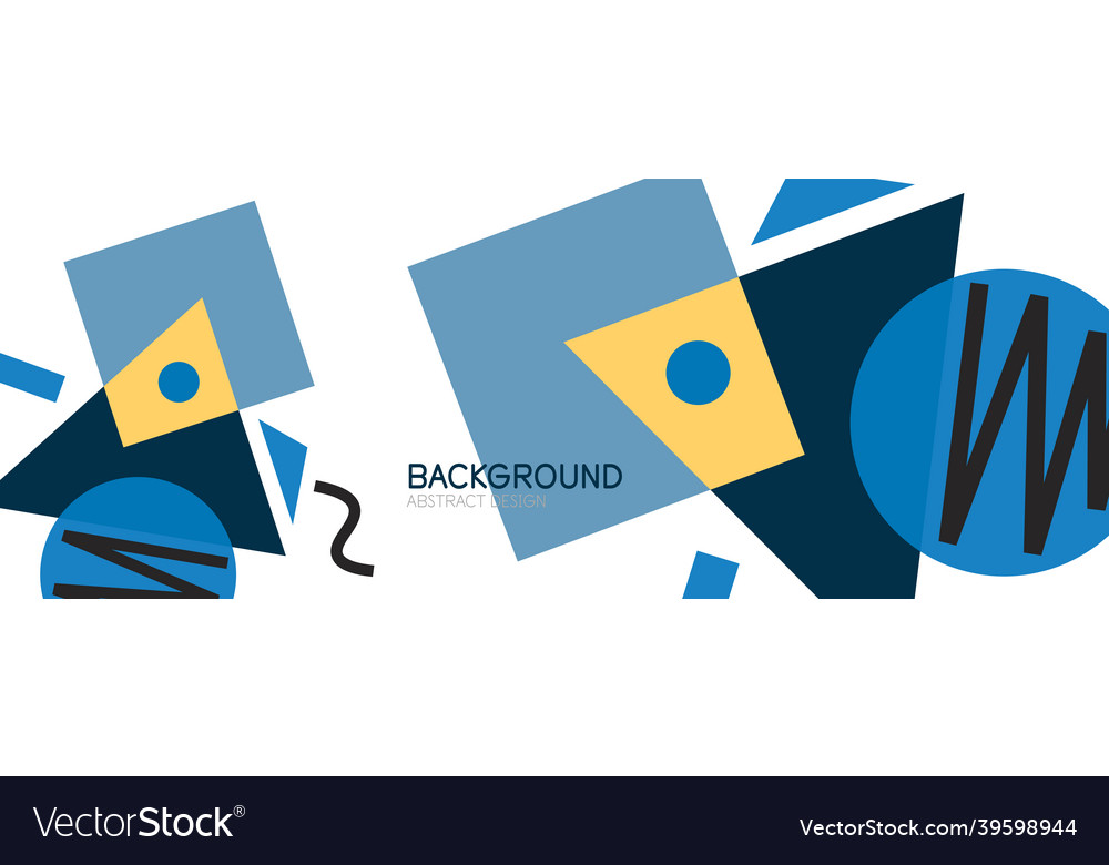 Abstract background blocks lines triangles vector image Abstract background blocks lines triangles