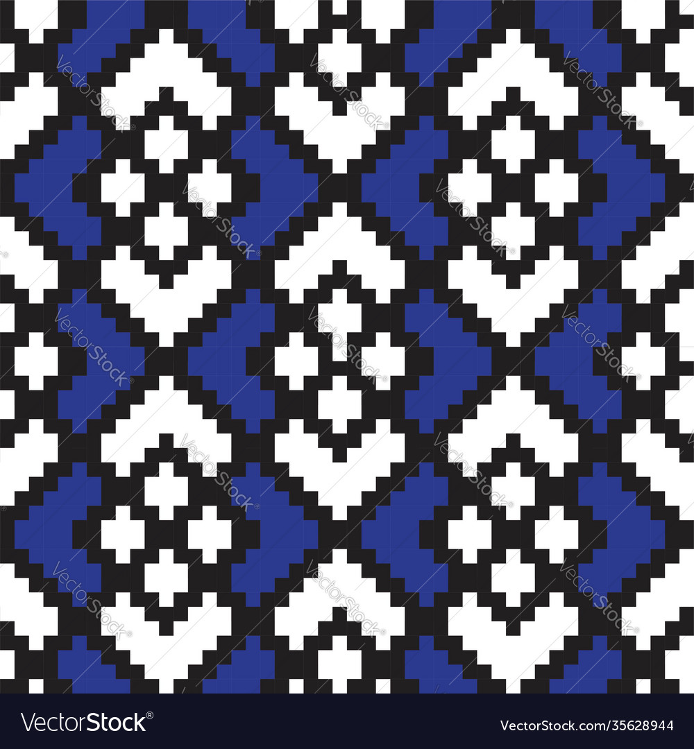 Blue argyle seamless pattern background