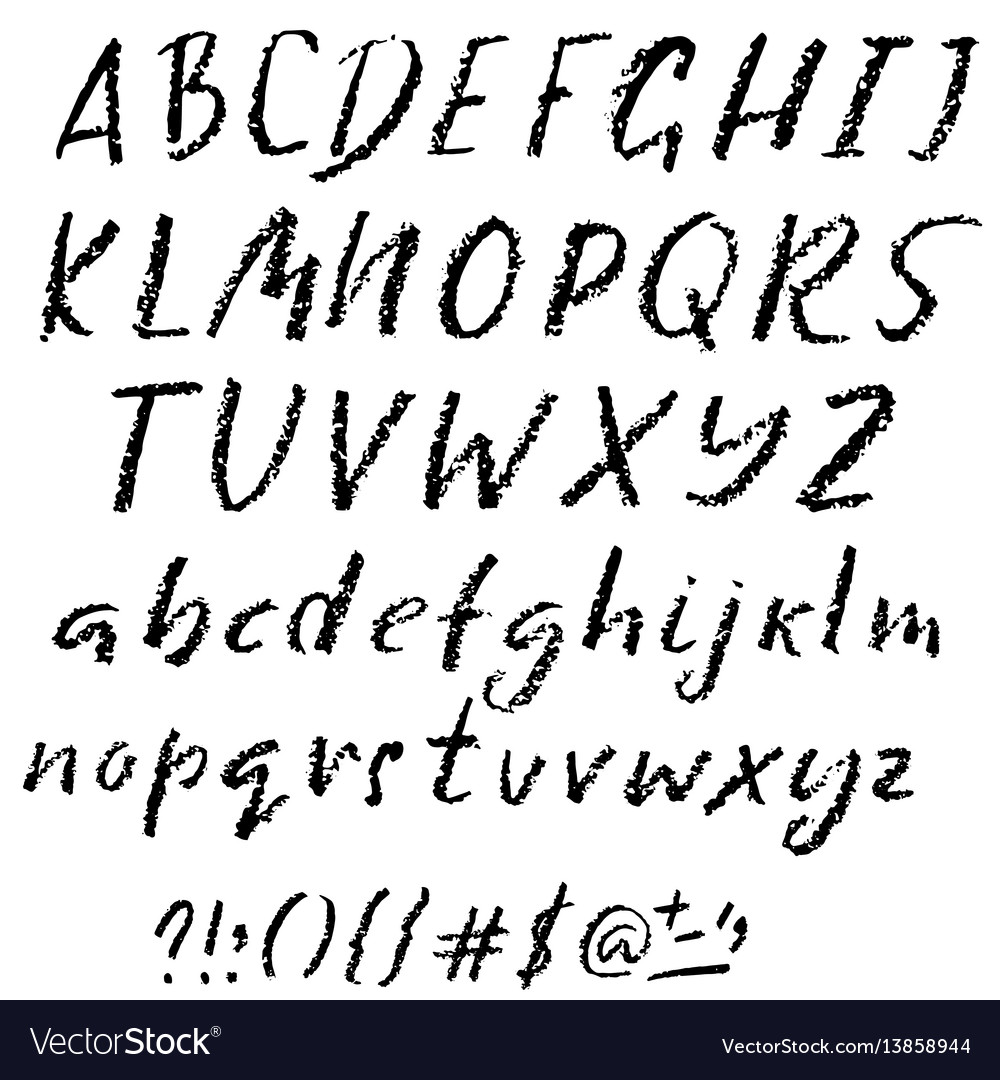 Chalked Alphabet Sketch