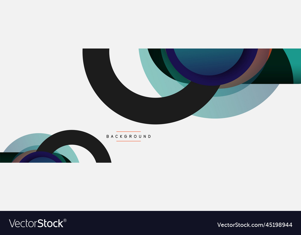 Circle and round shapes abstract background Vector Image Circle and round shapes abstract background