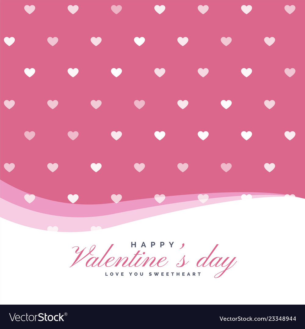 Elegantes Herzmuster für Valentinstag