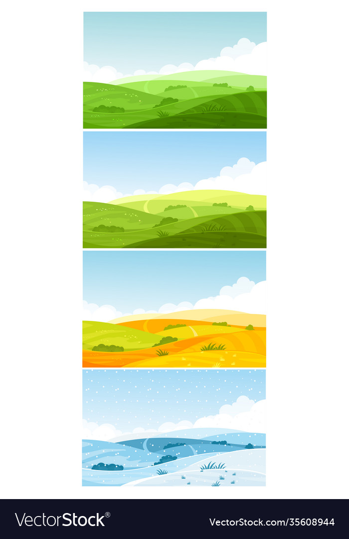 Farmland fields on hills forest horizon Vector Image Farmland fields on hills forest horizon