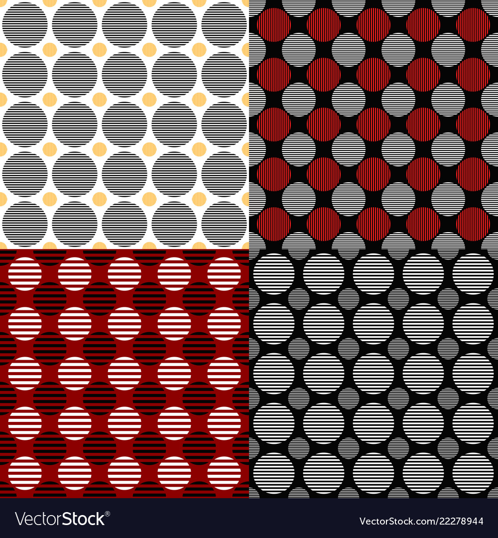 Simple seamless circle pattern background sets