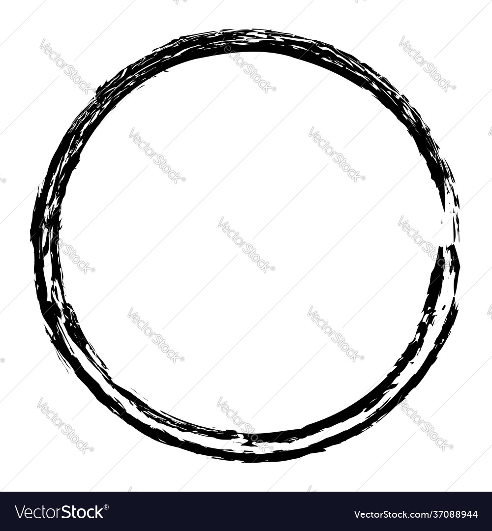 Sketchy scribble grungy circle textured design vector image Sketchy scribble grungy circle textured design