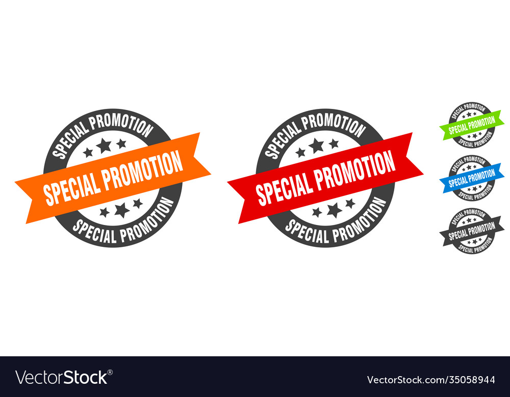 Special promotion stamp round