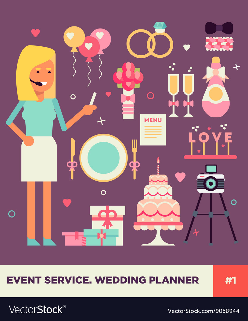 Hochzeitsplaner Icon Set