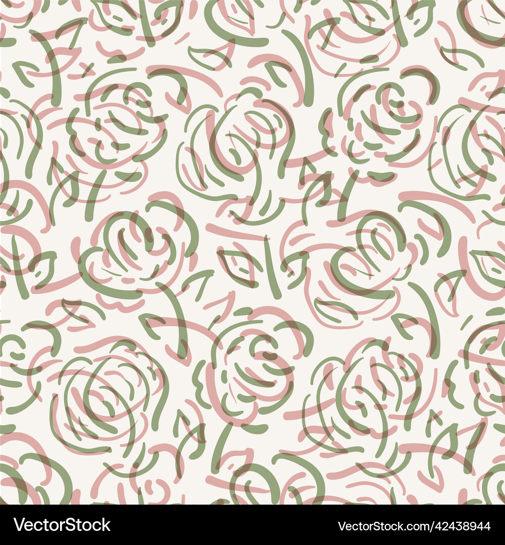 Wildflower seamless pattern background Royalty Free Vector