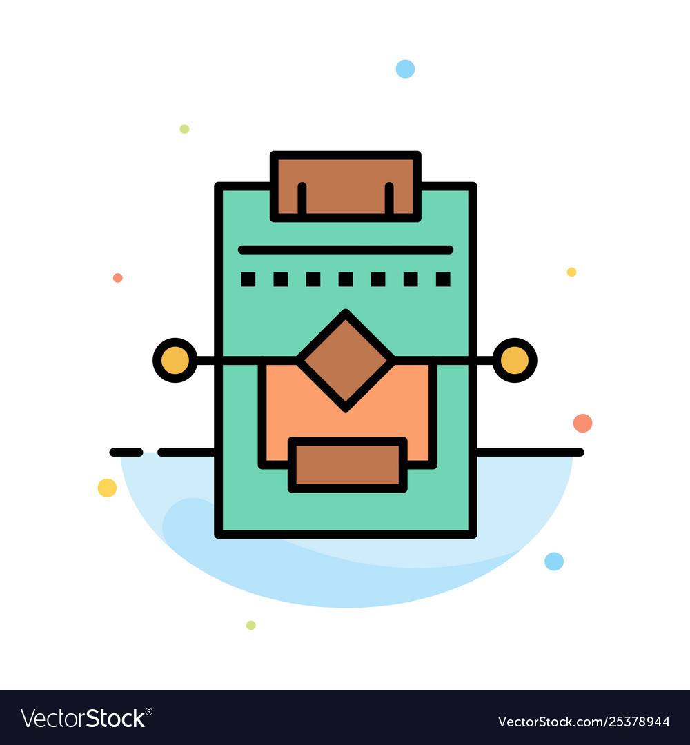 Workflow network process settings abstract flat