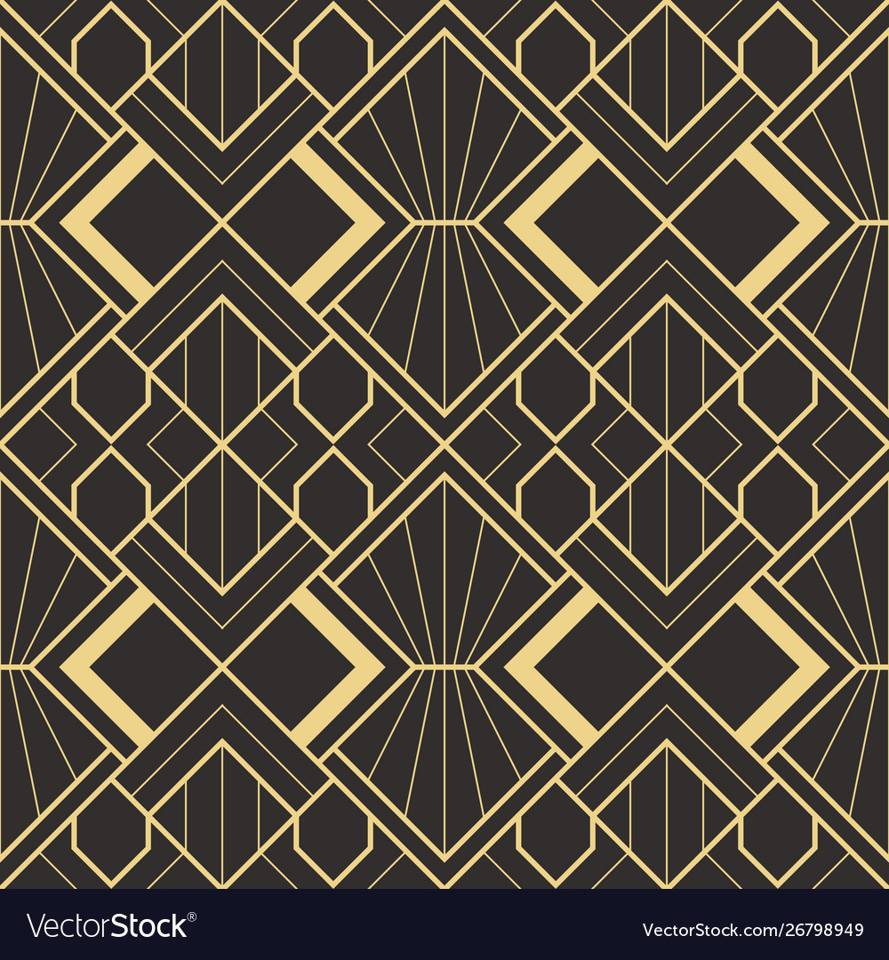 Abstract art deco seamless modern tiles pattern