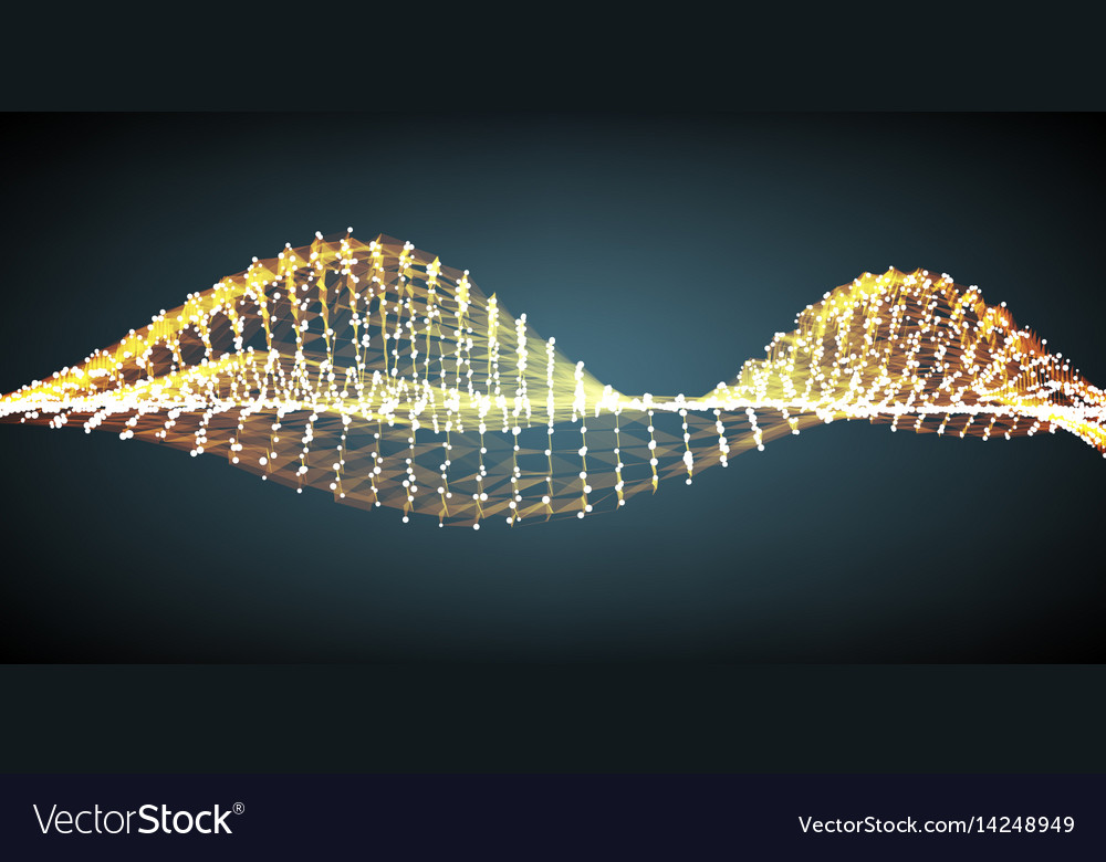 Abstract orange wave mesh background