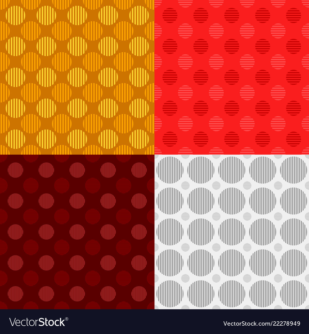 Abstract seamless pattern set - circle background