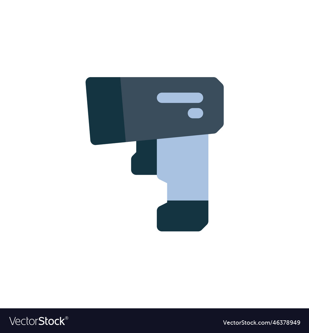 Barcode reader icon computer component flat vector image Barcode reader icon computer component flat